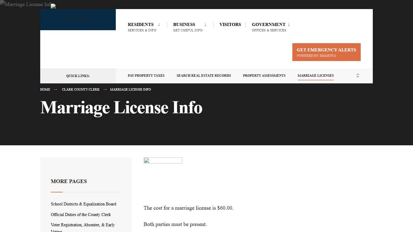 Marriage License Info – Clark County Arkansas